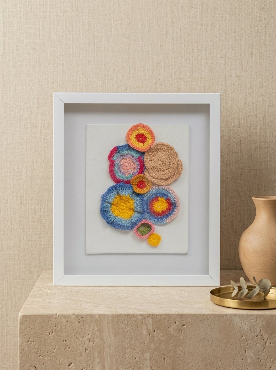 Abstract Circles Crochet Wall Art by Lilium and Loft