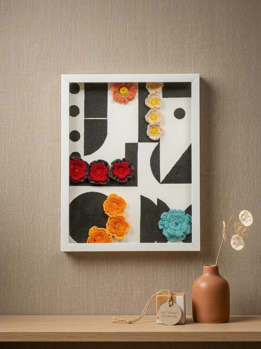 Abstract Image Crochet Wall Art by Lilium and Loft