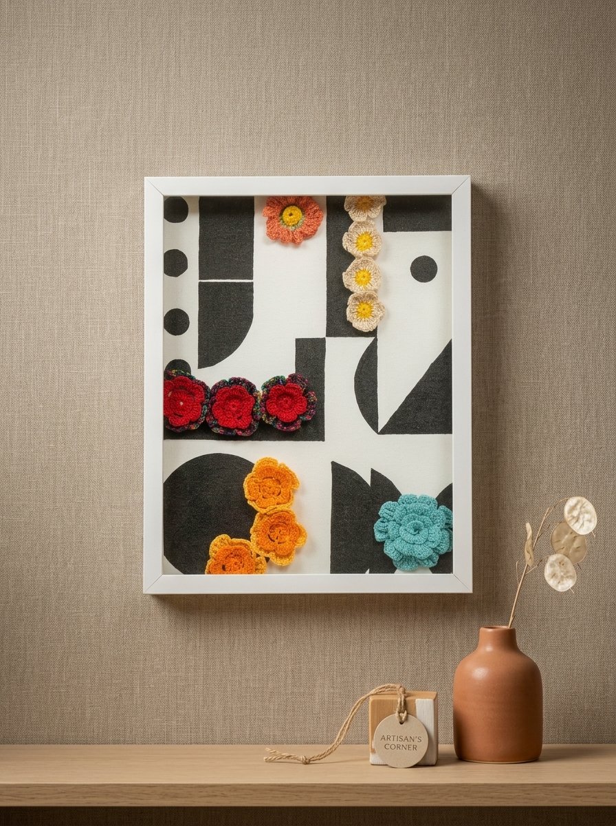 Abstract Image Crochet Wall Art by Lilium and Loft