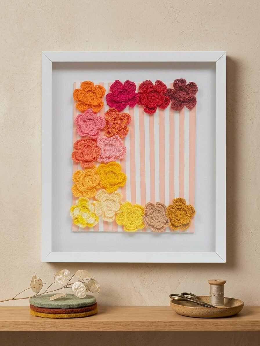 Creative flower illustration featuring smooth color transitions and modern design