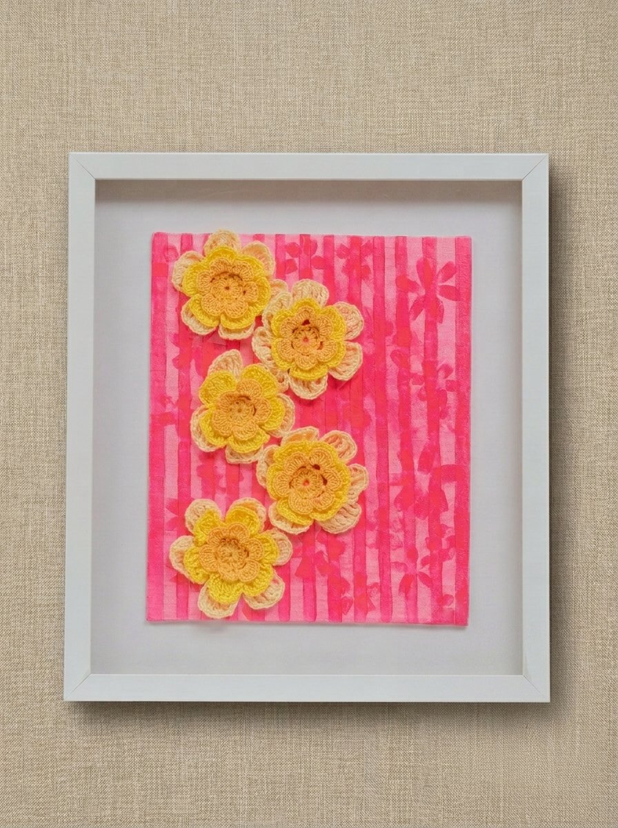 Bloomkiss Crochet Wall Art