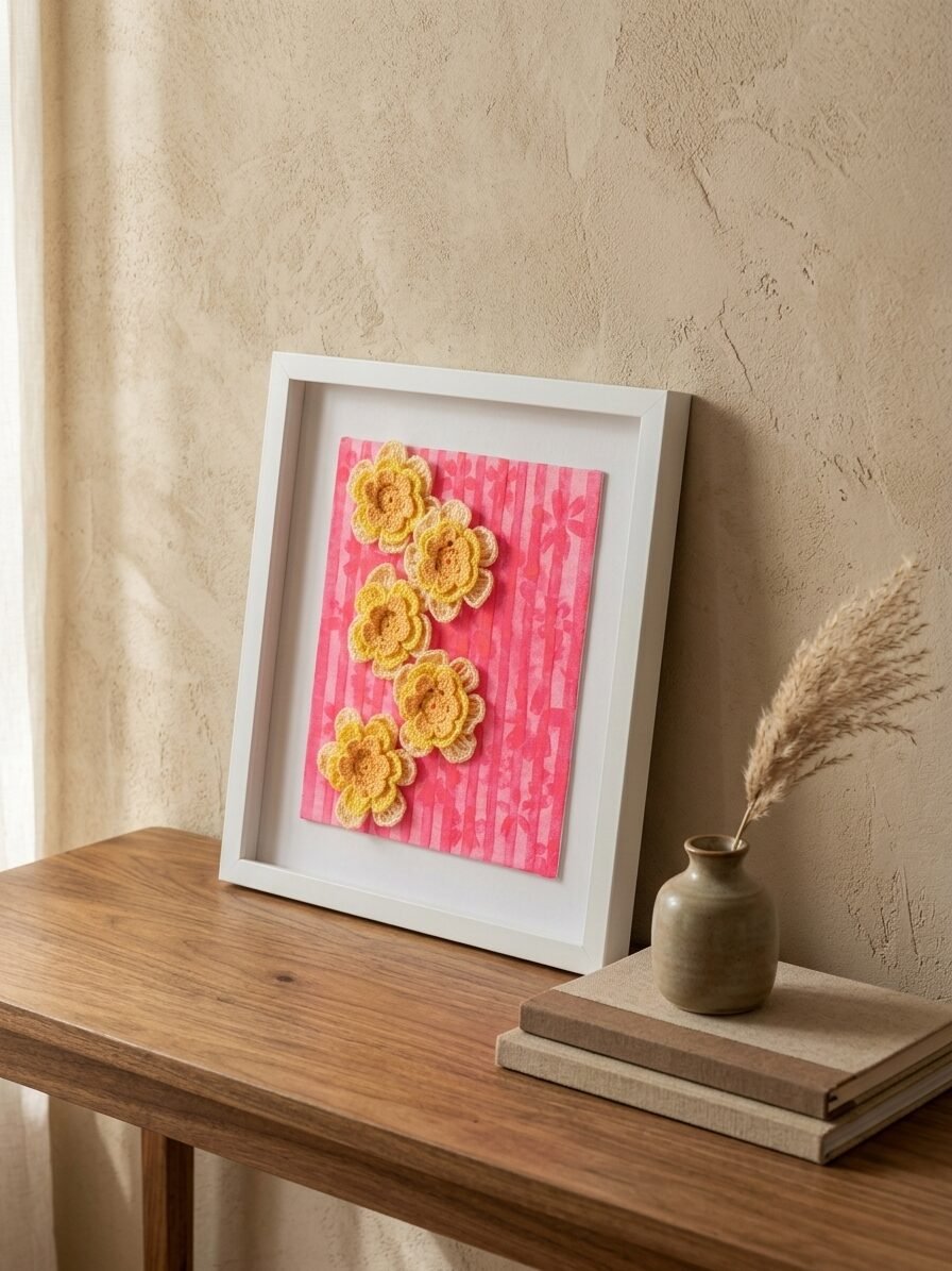 Bloomkiss wall art with delicate petals and decorative floral textures