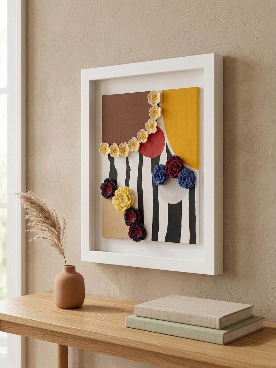 Handmade botanical artwork showcasing elegant leaves, floral elements, and creative designs