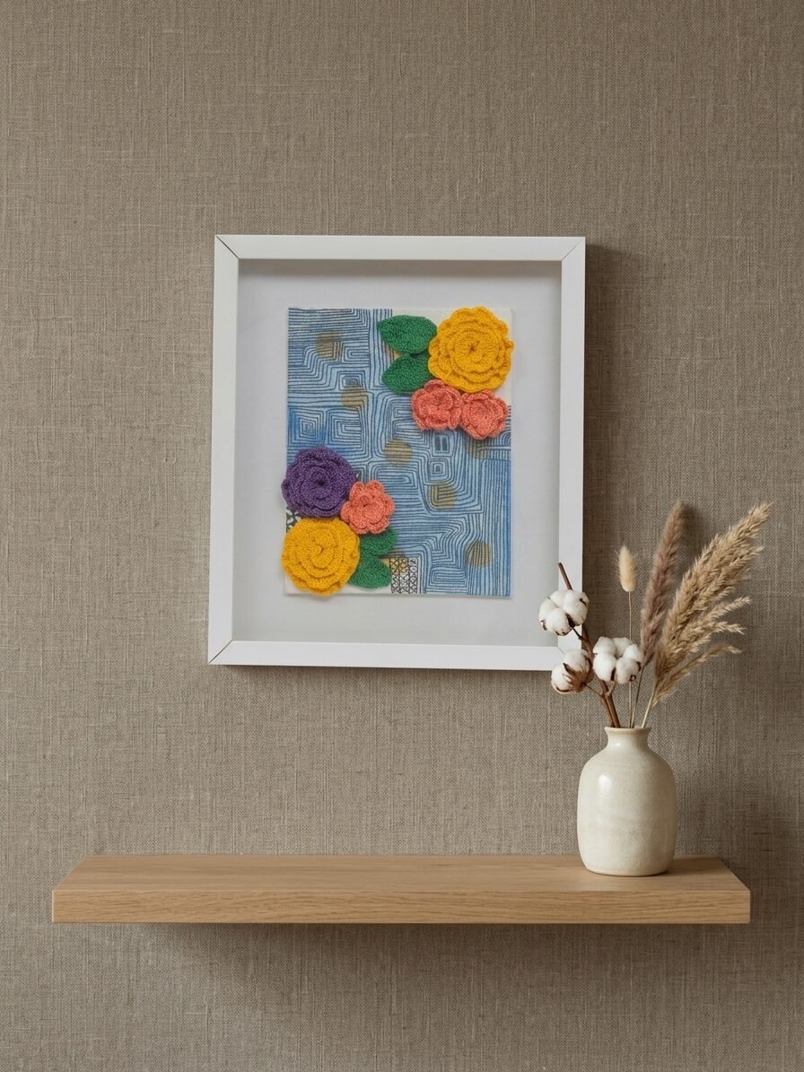 Doodle Flowers artwork featuring hand drawn flowers, floral patterns, and creative line art details