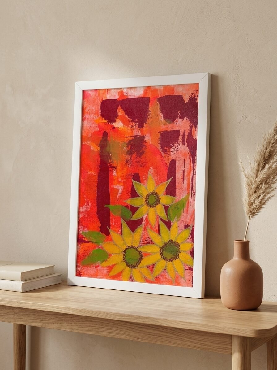 Creative summer illustration capturing the warmth and peaceful feeling of the season