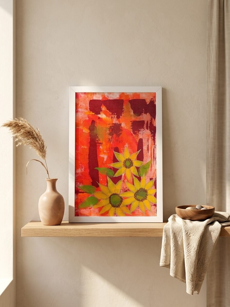 Echoes of Summer artwork featuring warm colors, seasonal elements, and creative artistic details