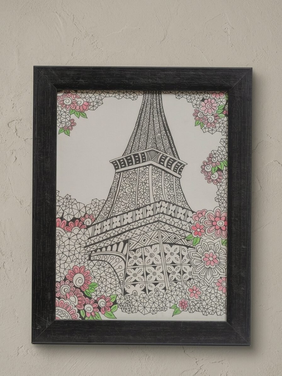 Eiffel Tower Paris Inspired Wall Art by Lilium and Loft