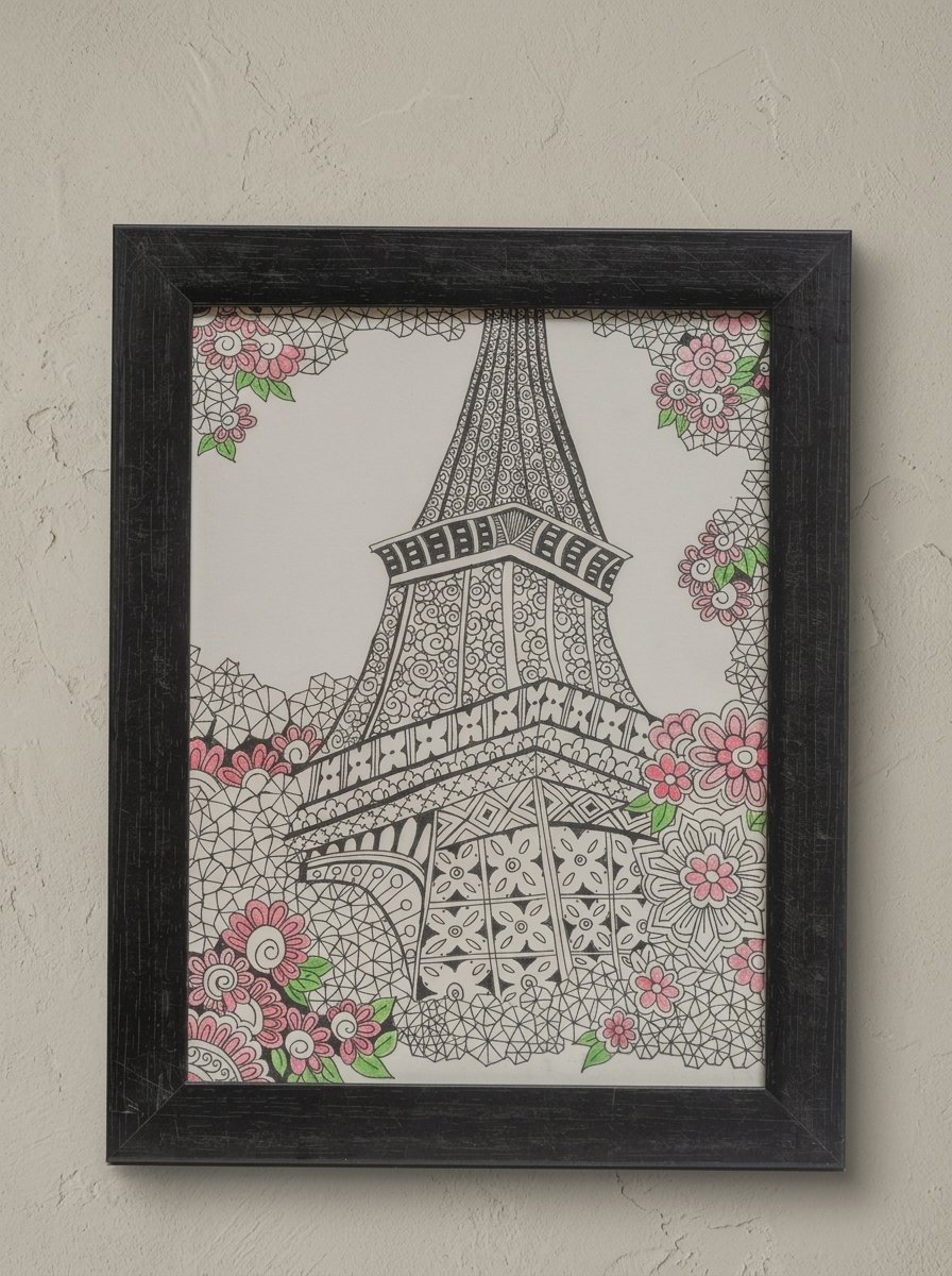 Eiffel Tower Paris Inspired Wall Art by Lilium and Loft