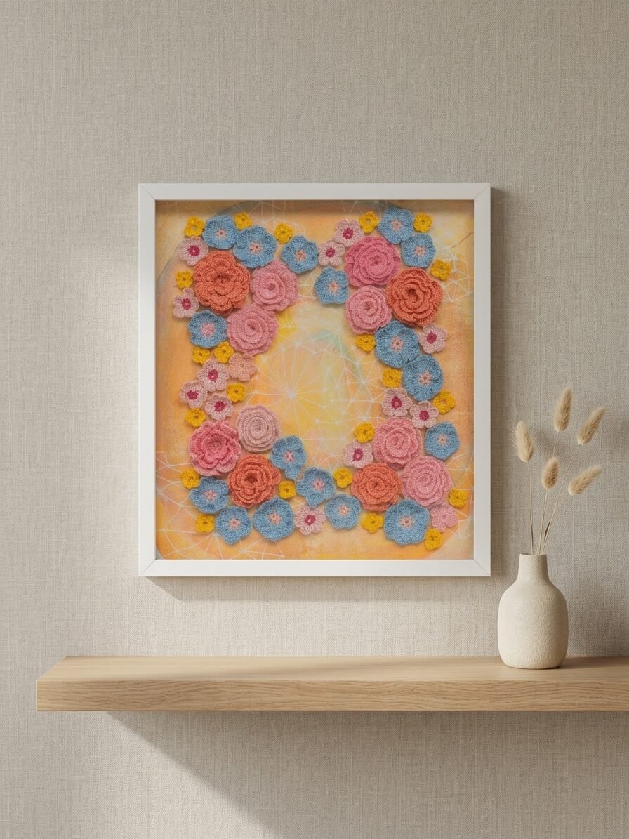 Creative botanical illustration featuring delicate floral elements and artistic design