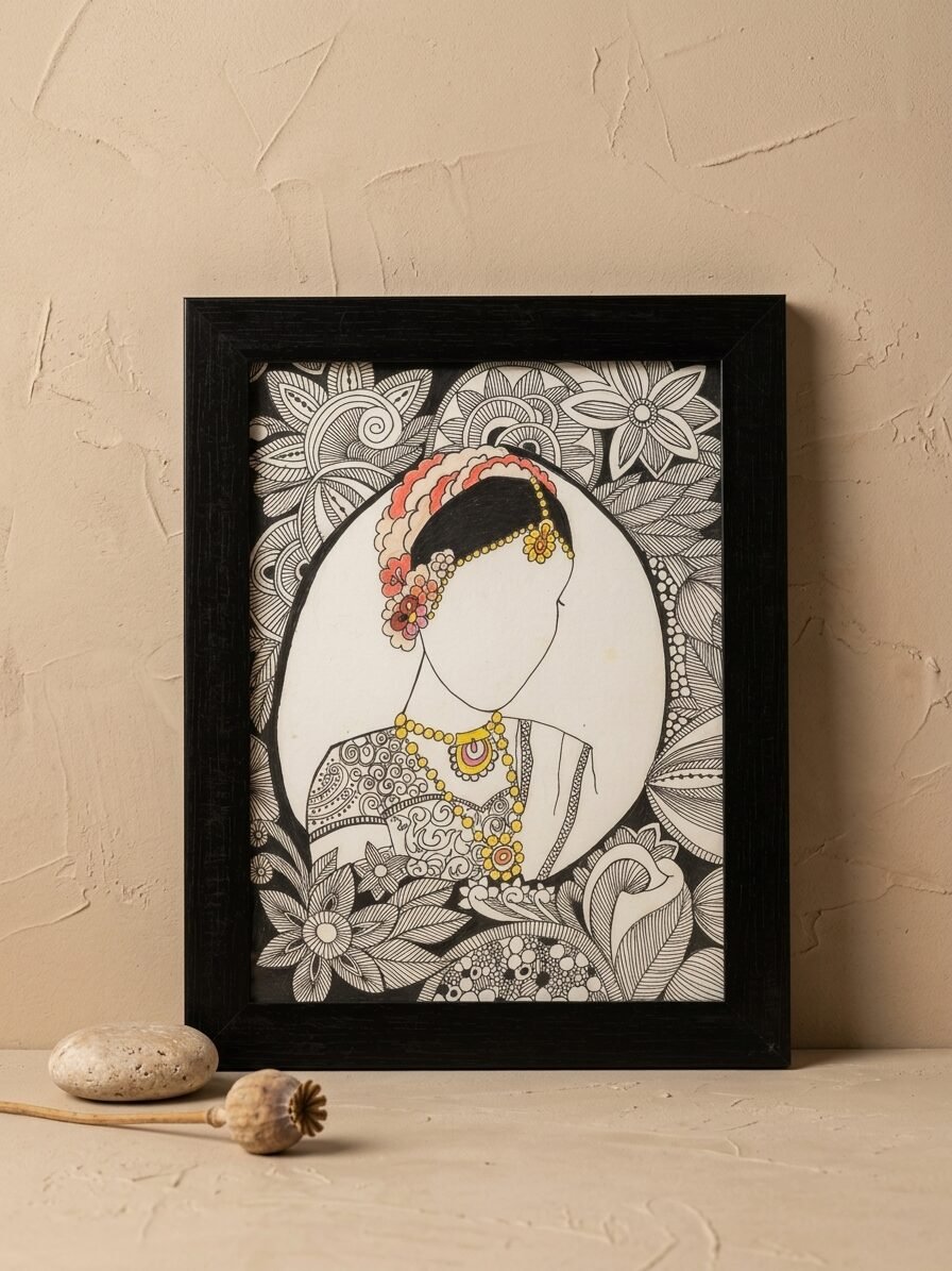 Faceless Queen artwork featuring an elegant woman portrait, abstract style, and artistic details