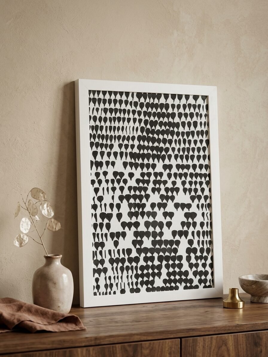 Abstract artwork inspired by mystery, hidden patterns, and visual storytelling