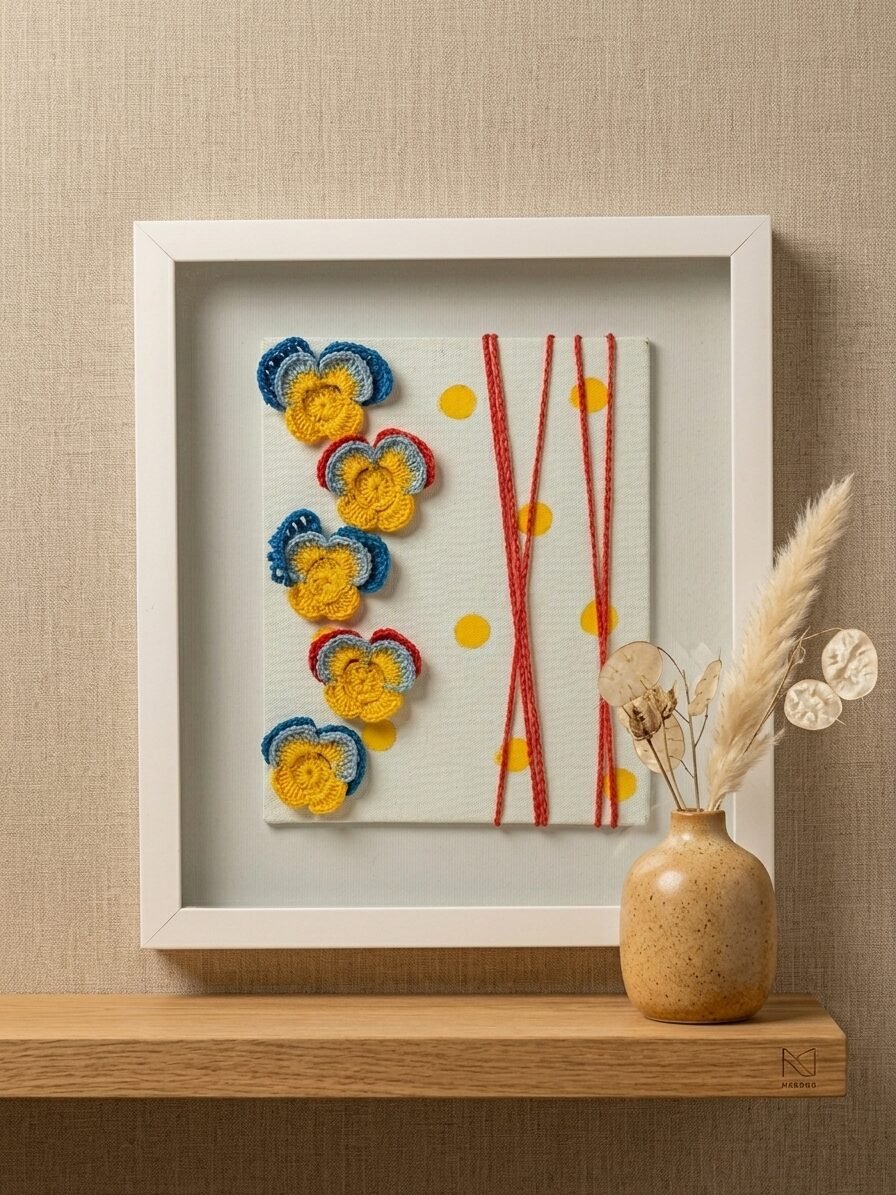 Pansy Flowers artwork featuring colorful blooms, floral patterns, and elegant artistic details
