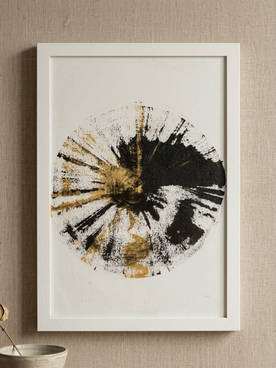 Solar Eclipse Abstract Wall Art