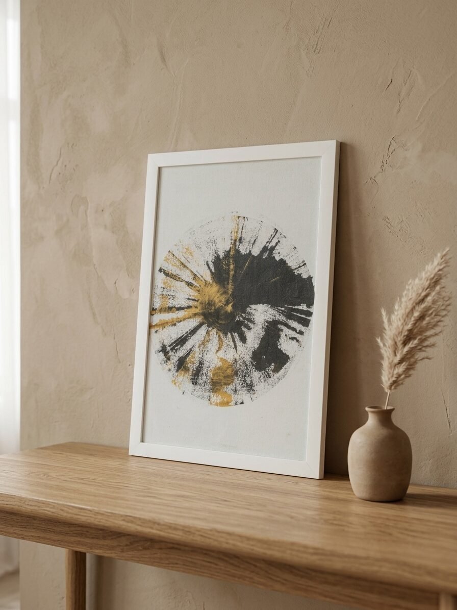 Creative celestial illustration featuring solar eclipse themes and abstract designs