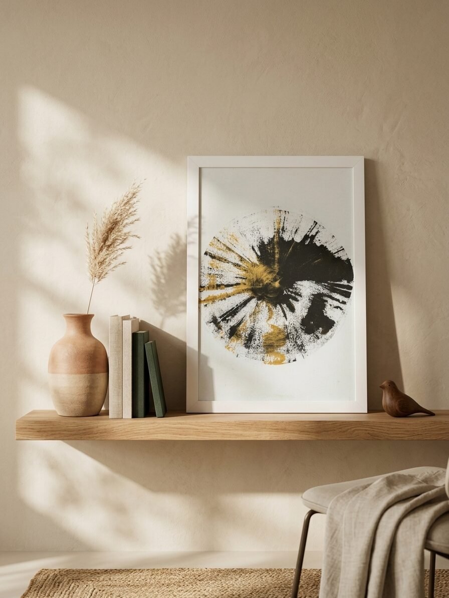 Solar Eclipse artwork featuring celestial elements, cosmic patterns, and artistic details