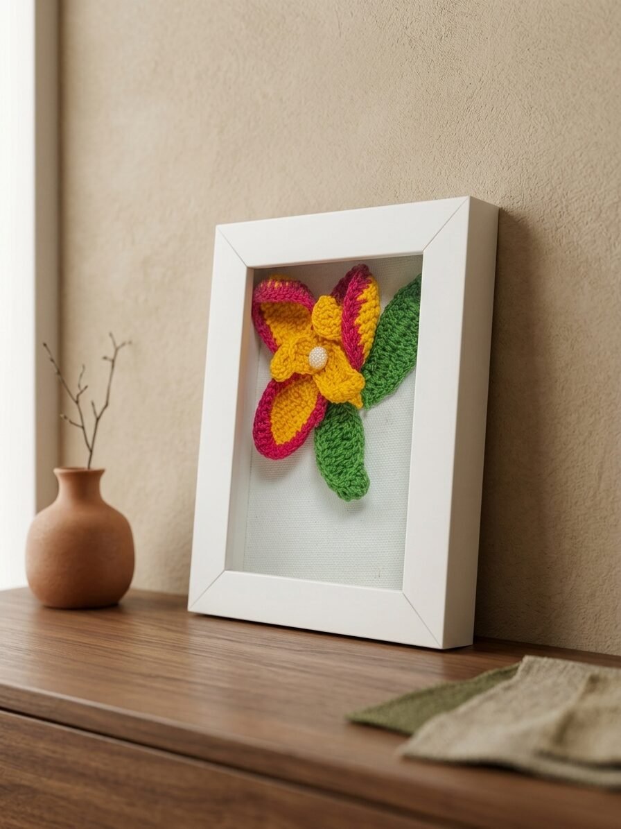 Minimalist flower illustration featuring simple shapes and natural beauty