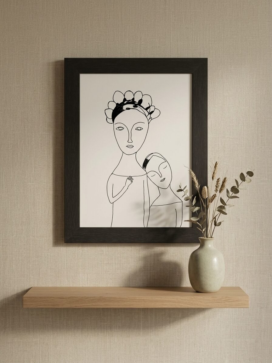 Safe Haven artwork featuring peaceful elements, calming details, and artistic expression