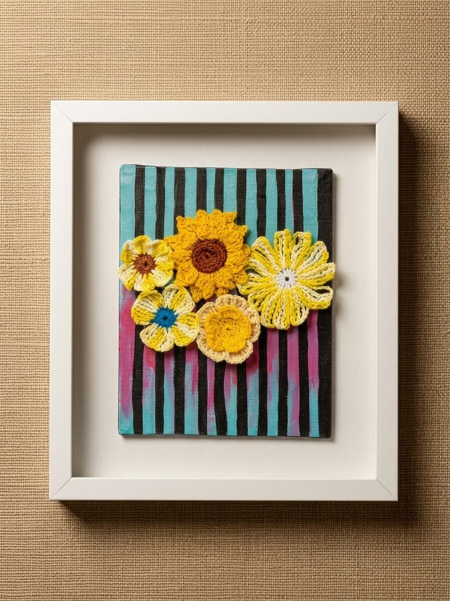 Sunrise Crochet Wall Art