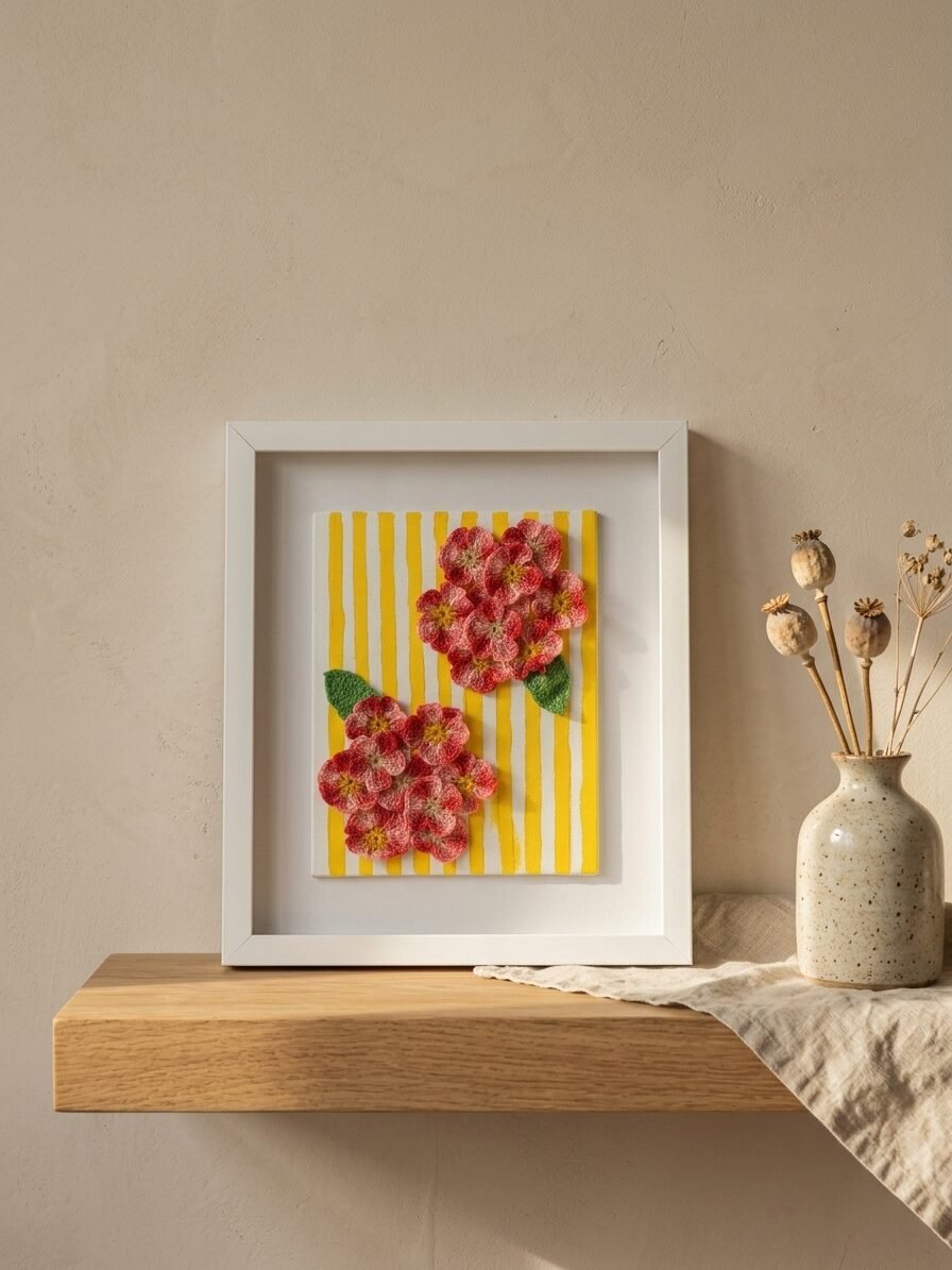 Sunstripe artwork featuring golden lines, sun inspired patterns, and artistic details