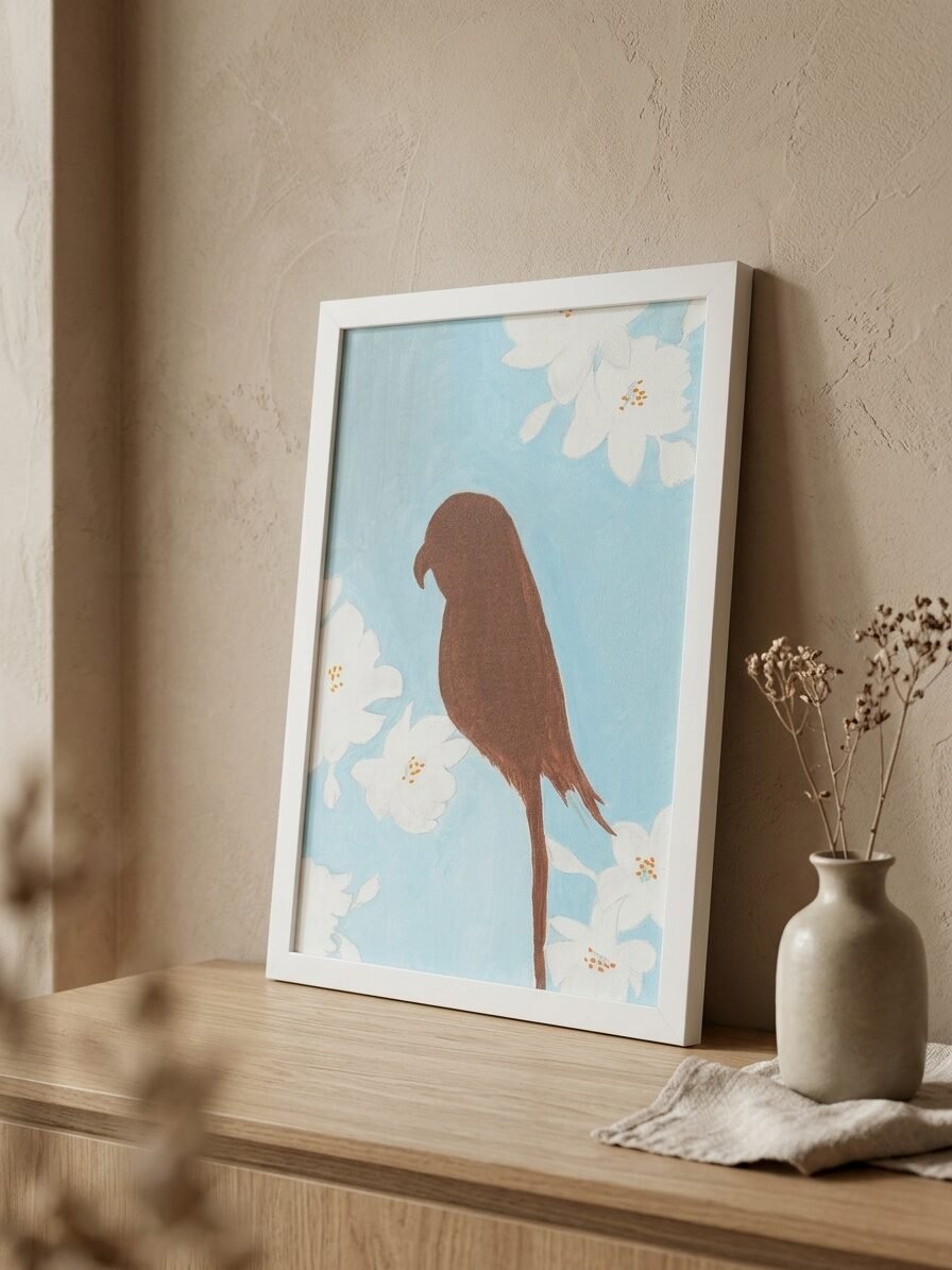 Creative flower illustration inspired by spring season, beauty, and natural harmony