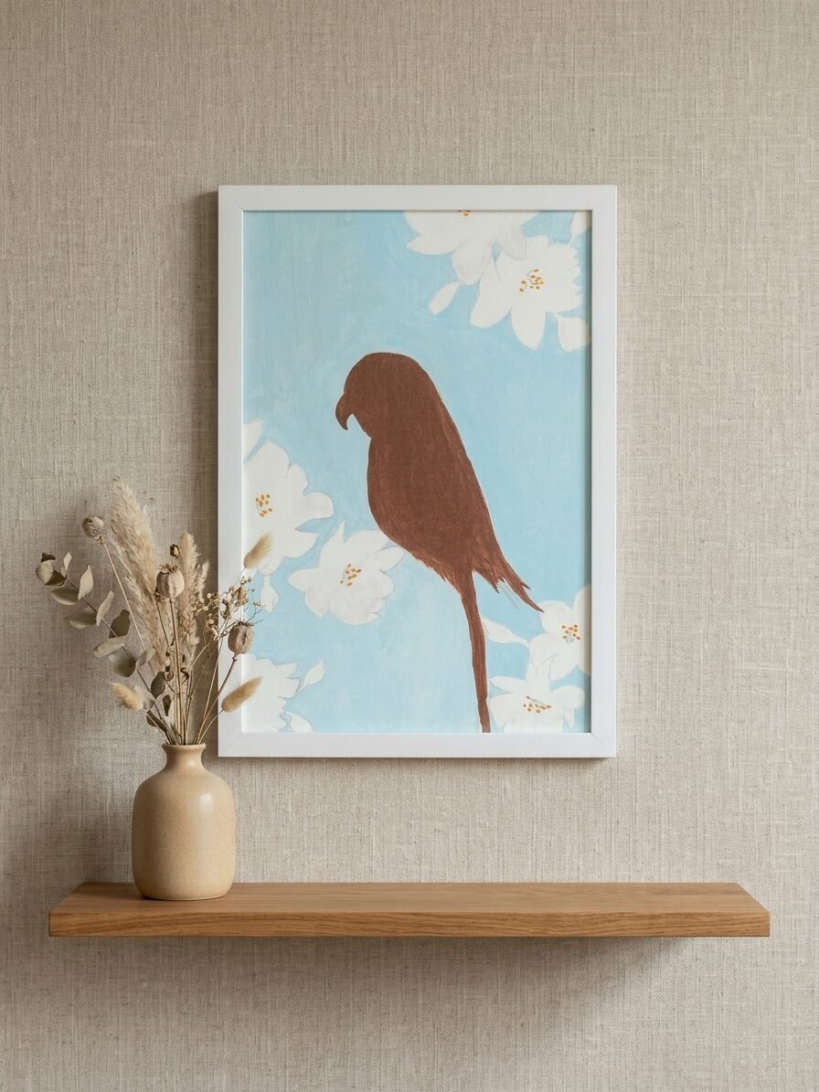 Handmade spring floral artwork showcasing fresh blooms and nature inspired patterns