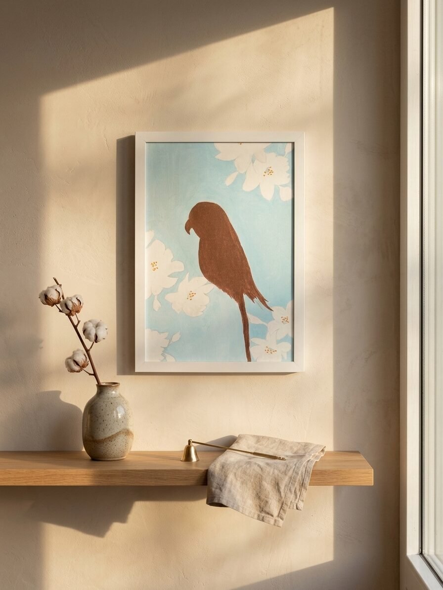 Spring Serenade artwork featuring blooming flowers, botanical elements, and artistic details