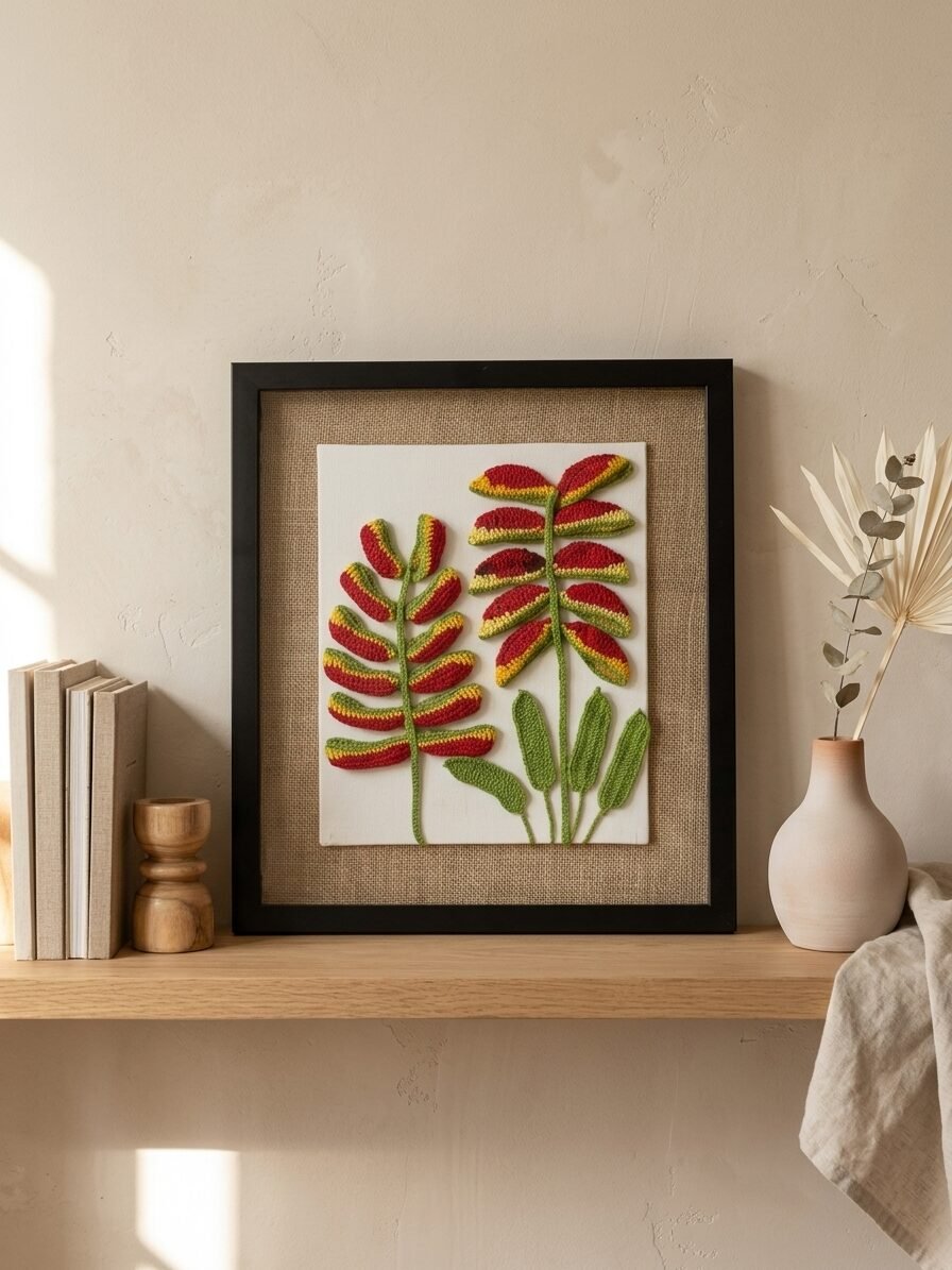 Tropical Echo artwork featuring tropical plants, nature elements, and vibrant artistic details