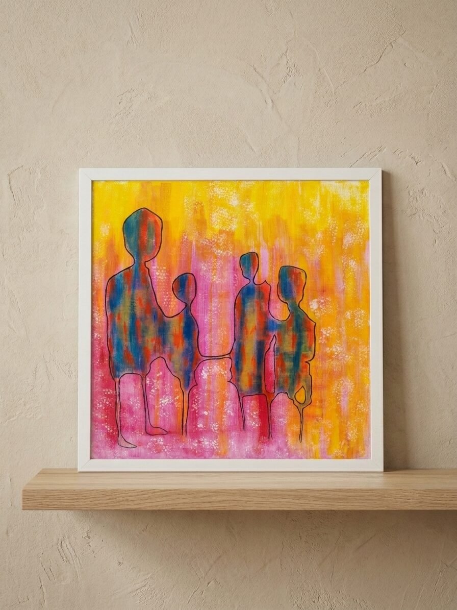 Artistic composition inspired by relationships, community, and harmony