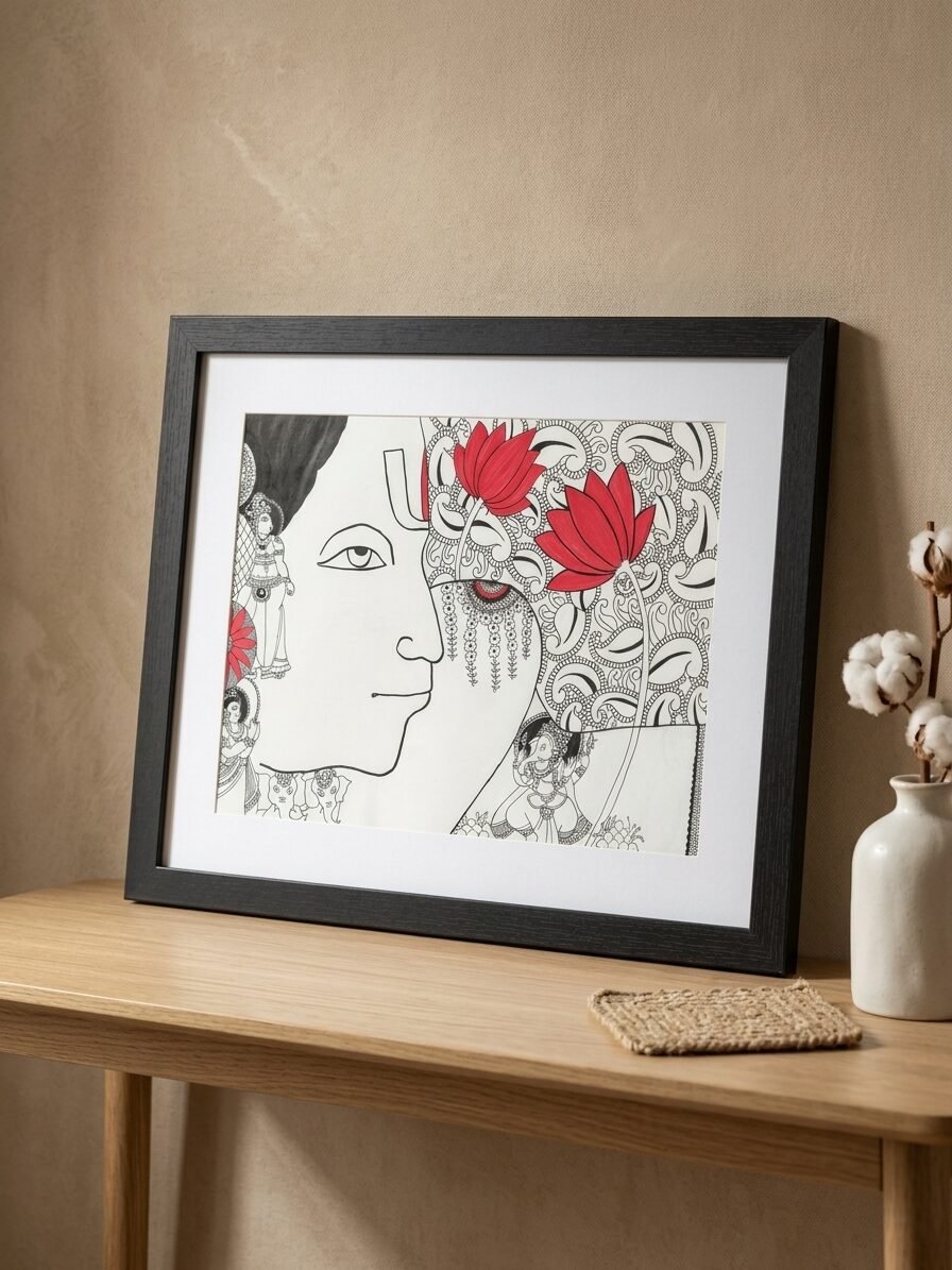 The Preserver wall art with meaningful details and natural elements