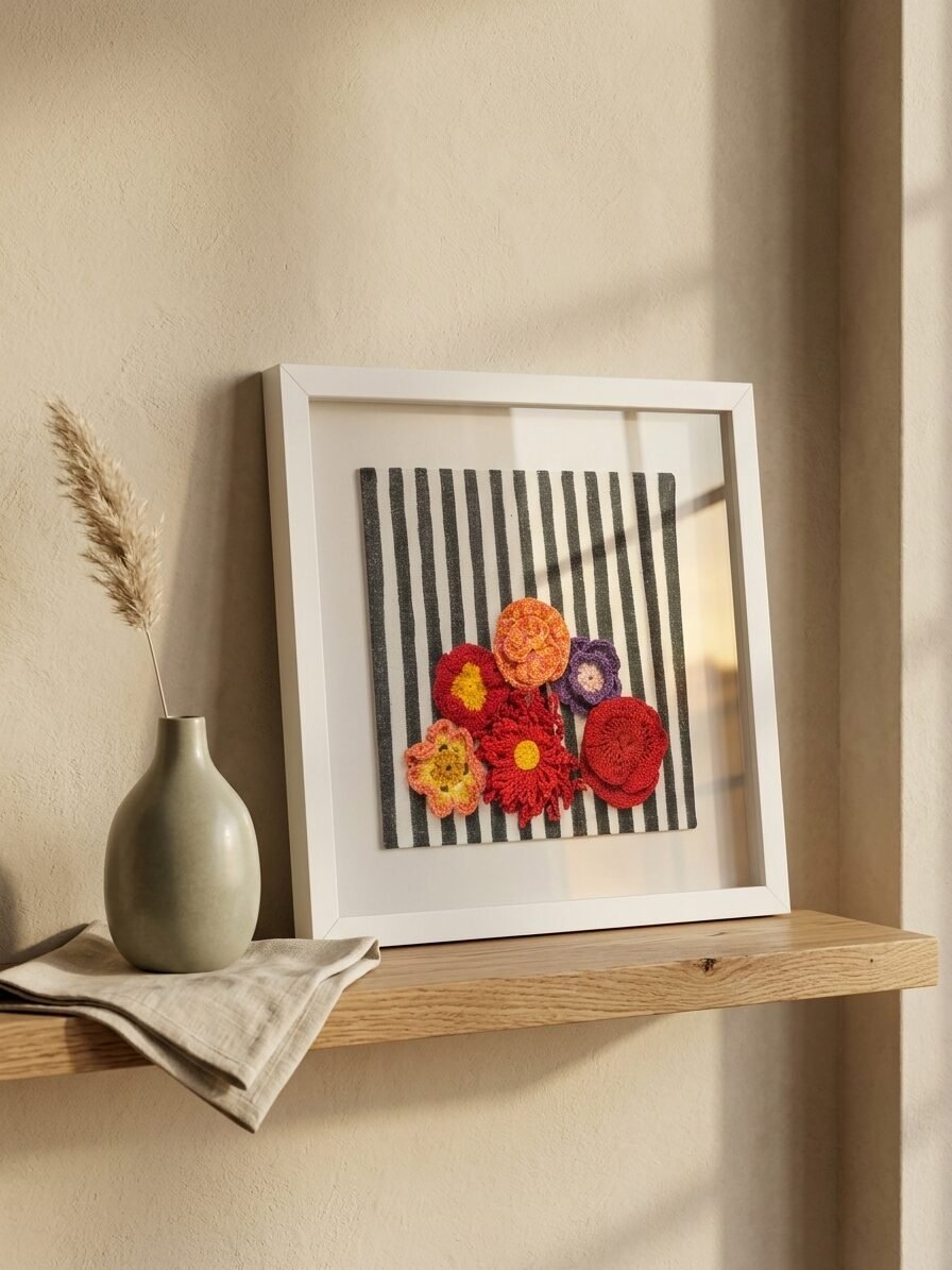 Urban Blossoms artwork featuring flowers, modern patterns, and artistic botanical details