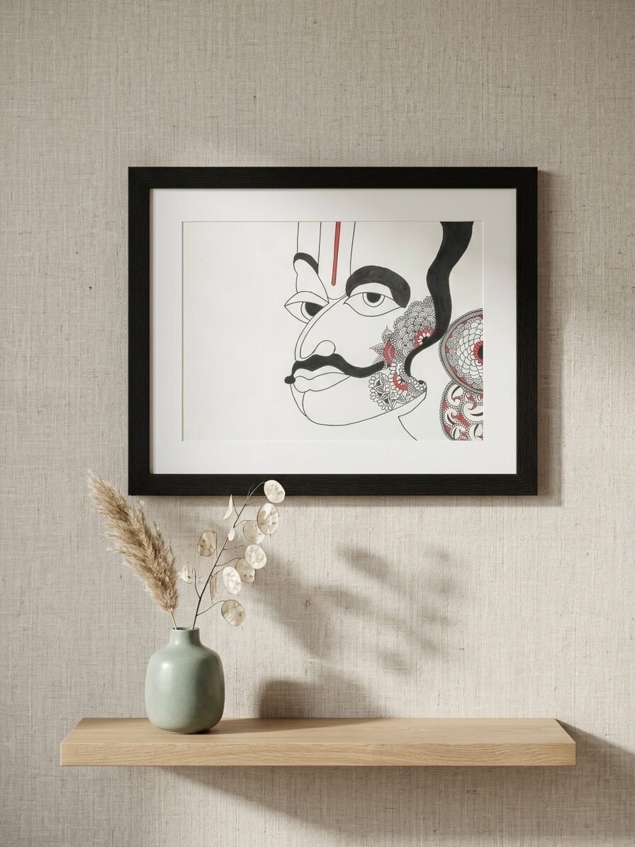 Veeram artwork featuring traditional Indian elements, cultural details, and artistic expression