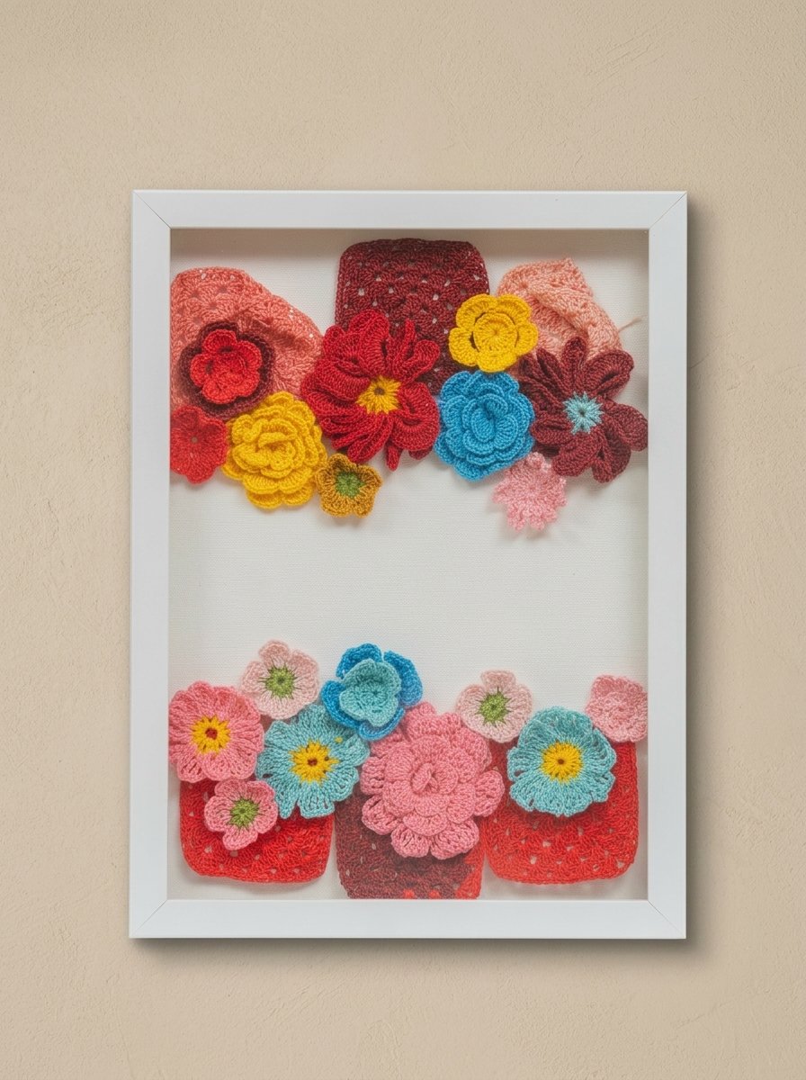Vertical Garden Crochet Wall Art